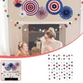 thumbnail image 2 of Bfogop Patriotic Star Garland Banner Streamers Red White and Blue - 78 Ft 2 Strands - Patriotic Decorations for 4th of July, Independence Day, Labor Day, Veterans Day, Memorial Day, 2 of 5