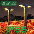 thumbnail image 3 of ROSHWEY 6PCS Bright Solar Path Lights, Solar Sidewalk Lights Outdoor Waterproof, Sidewalks Lights for Pathway, Lawn, Patio, Yard, Garden Decor Light, Amber Light, 3 of 6