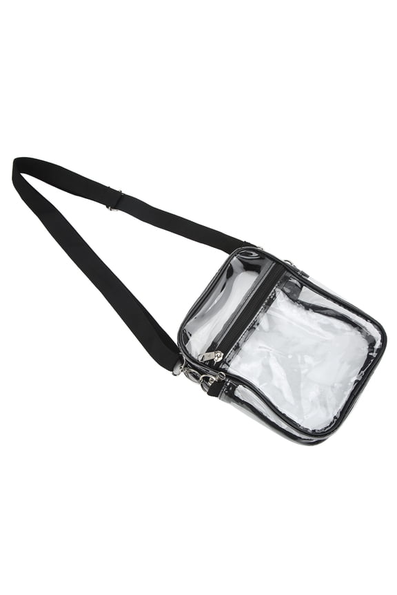 Clear Messenger Bag, Visible Inside Transparent Messenger Bag Purse Dirt Water Resistant Zipper Design Convenient For Men Women For Work Business S