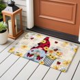 thumbnail image 5 of Rectangle Area Rug 2x3ft,Gnome Rustic White Yellow Floral Washable Carpet Non-Slip Runner Accent Rugs Indoor Floor Mat for Bedroom Living Room Decor,Vintage Rose Letter, 5 of 9