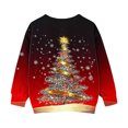 thumbnail image 3 of Sudaderas sin capucha para niños pequeños, niñas y niños, sudaderas con cuello redondo y manga larga estampadas, tops tipo pulóver con bolsillo, top de poliéster para niña, 3 of 6