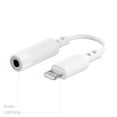 onn. Lightning to 3.5 mm AUX Adapter, White
