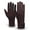 Brown, variant on 2 Pairs Women's Winter Warm Touch Screen Gloves Cold Weather Thermal Warm Knit Glove for Running Driving Hiking Black