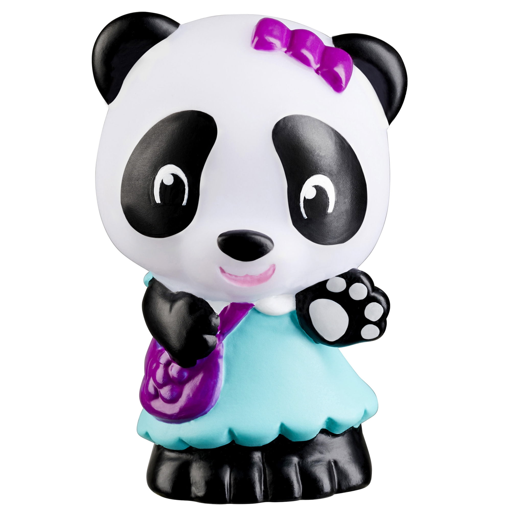 Timber Tots: Panda Family - 4 Character Set, Bear Toy Figurines, 1.75-2" Animal Miniatures w/ Unique Details, Nature Playset, Kids & Toddlers 18Mo+