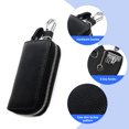 thumbnail image 3 of Bolsa para llaves de coche Laklulu, llavero de coche con gancho de metal y monedero con cremallera, llavero con mando a distancia para coche, 3 of 5