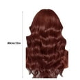 thumbnail image 3 of Yatlte Clearance Brown Deep Wave Lace Front Wigs Human Hair Auburn Colored HD Transparent Lace Frontal Wig for Black Women 180% Density Copper Red Glueless Lace Front Curly Wig, 3 of 4