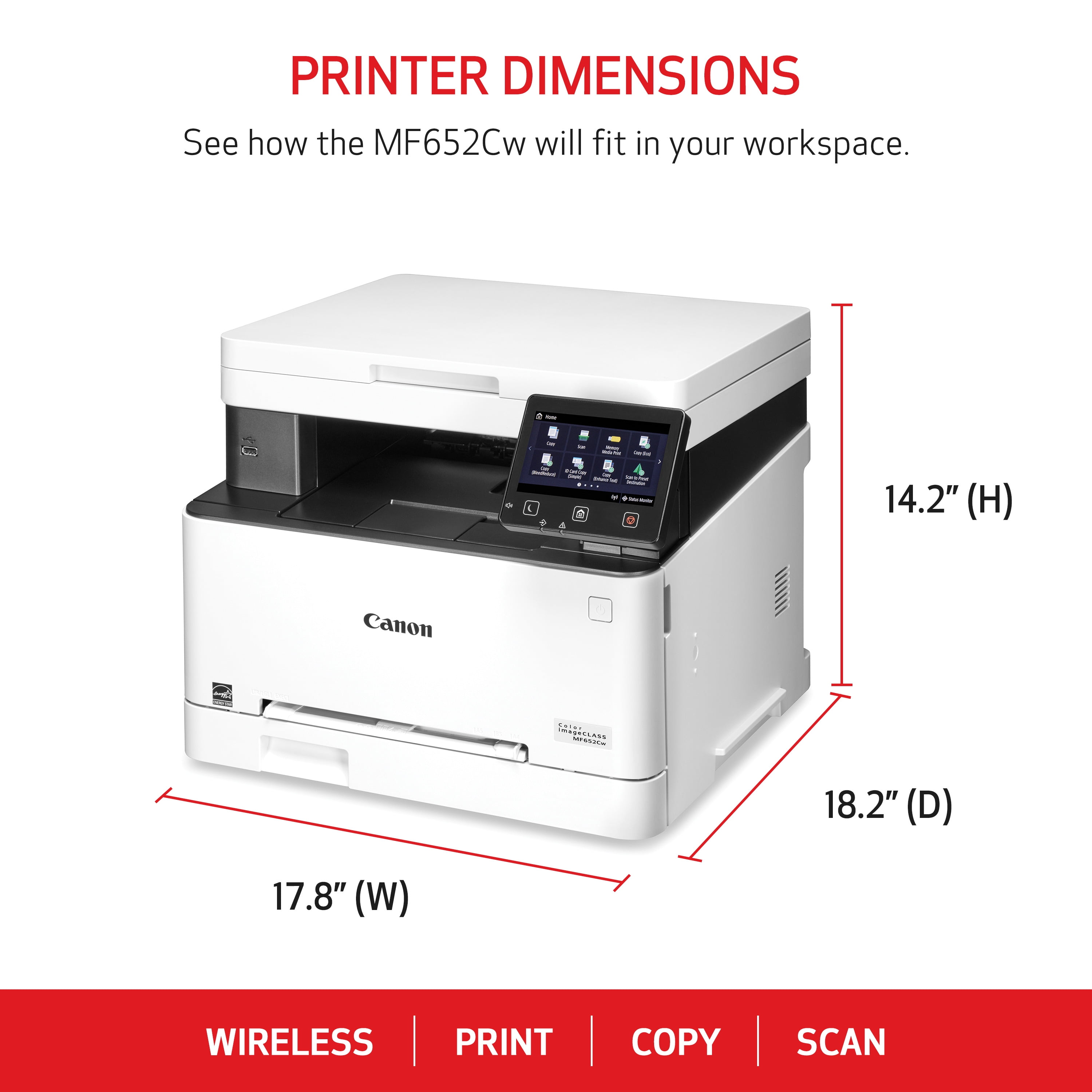 Canon Color imageCLASS MF652Cw â Multifunction, Wireless Laser Printer