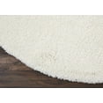 thumbnail image 5 of Nourison Malibu Shag Solid Shag Ivory 6'7" x ROUND Area Rug, (7' Round), 5 of 8