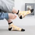 thumbnail image 2 of Pofeuu Cute Duck And Flower Print 30cm Socks, Adult Running Hiking Socks for Youth and Adult, 2 of 7