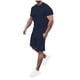 thumbnail image 1 of Conjunto de Manga Corta para Hombres, Top Deportivo Respirable de Verano Y Pantalones Cortos de Cinco Puntos en Color Sólido, Cuello Redondo para la Playa Y el Gimnasio, 1 of 5