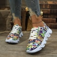 thumbnail image 2 of HEWUQI Womens Platform Slip on Animated Patterns Running Shoes Breathable Walking Lightweight Gym Workout Non Slip Fashion Sneakers Multicolour Size 9, 2 of 5