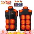 thumbnail image 3 of Chaleco calefactable de 13 áreas para hombre, chaqueta calefactable de invierno para mujer, calentador eléctrico Usb, chaqueta táctica, chaleco térmico para hombre, abrigo calentador corporal S-9XL, 3 of 5