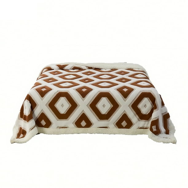 Manta de Piel de Oveja Suave de Doble Capa, Manta Cómoda para Adultos, Sofá Cama, Lavable, Manta Ligera, Cálida Y Adecuada para Todas las Estaciones