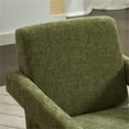 thumbnail image 4 of BRTHORY Upholstered Modern Chenille Arm Accent Chair for Living Room Reading Chair, Green, 4 of 7