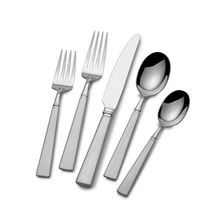Mikasa Simpatico 65-Piece Stainless Steel Flatware Set with Serveware, Service for 12