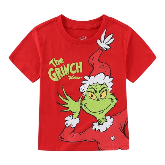 Dr. Seuss Grinch Short Sleeve T-Shirt (Boys), Sizes 2T-7
