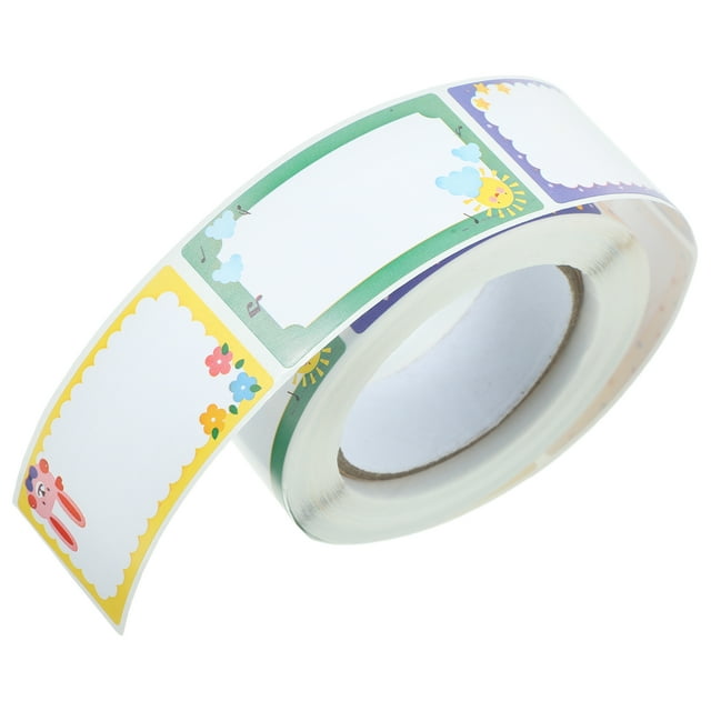 1 Roll of Colorful Name Label Tags Self adhesive Marking Stickers for Categorization