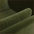 thumbnail image 4 of Chaise Lounge Chair, 65'' Modern Farmhouse | Olive Green Performance Velvet, 4 of 7