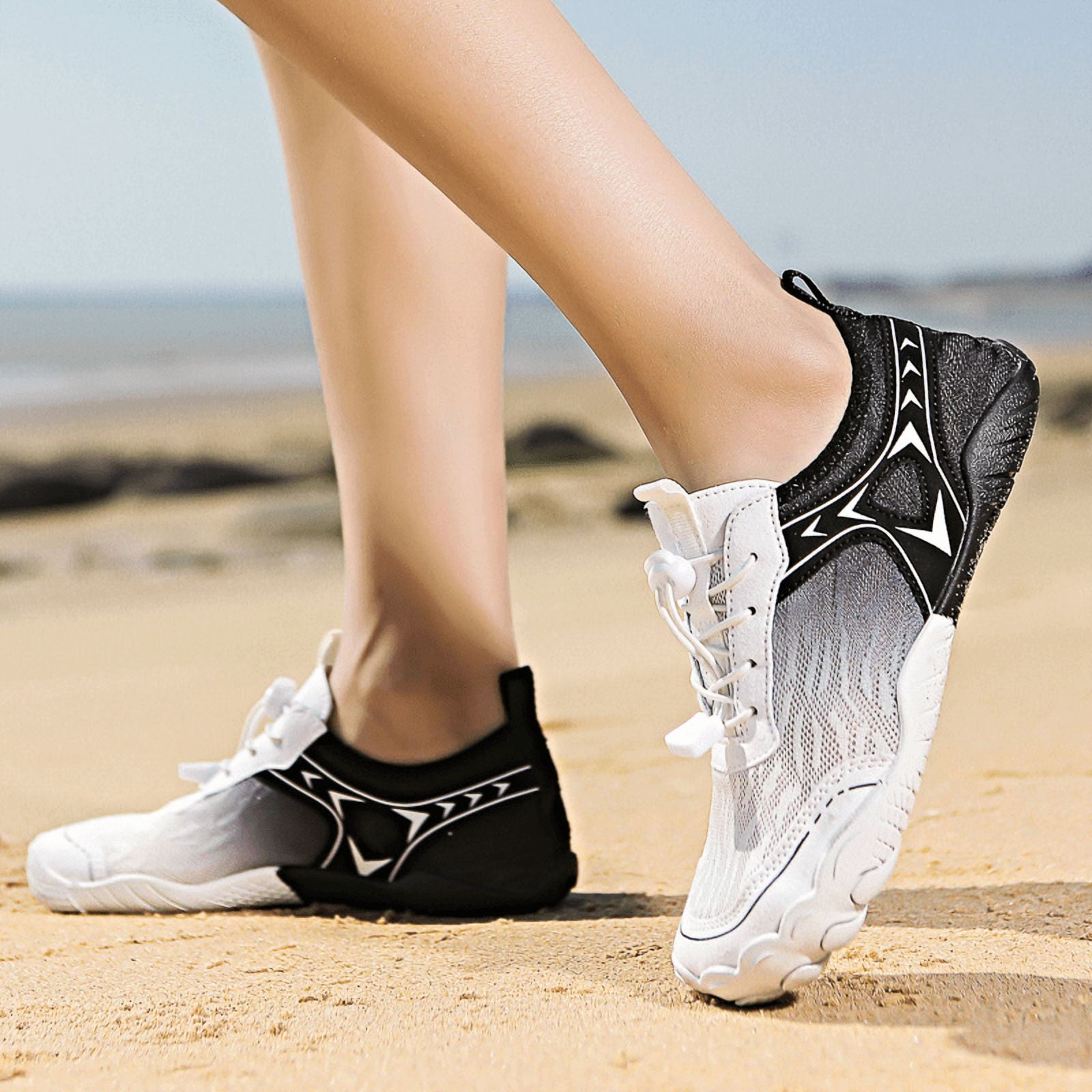 2025 New Barefoot Hiking Shoes for Women & Men, Non-Slip Wide Toe Running Footwear with Copper Grounding Insoles & Rivets, Breathable Comfortable Unisex Outdoor Sneakers