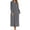 Dark Grey, variant on Women's Long Sleeve Robe Long House Coat Zip Up Sleeping Winter Warm Cotton Spa Hooded Zipper Bathrobe Navy X-Large