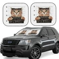 thumbnail image 1 of Fotbe Cat Holding Mugshot Sign Juego de 2 Piezas de Parasoles para Parabrisas | Bloqueador Solar para Auto | Accesorios Plegables para Protección Solar Interior-Large, 1 of 6