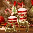 thumbnail image 6 of 2 Pcs Christmas Reindeer Decor Small Metal Standing Sitting Deer Figurine Mini Reindeer Christmas Table Decoration for Home Indoor Xmas Holiday Small Statue Rustic Table Decor, 6 of 6