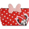 thumbnail image 1 of FUL Disney Minnie Mouse Womens Makeup Bag Polka Dot Small Travel Cosmetic Zipper Pouch Organizer Red, 1 of 1
