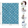 thumbnail image 4 of Blue Cartoon Unicorn Rainbow Cloud Star Balloon Blanket,Comfortable Soft Flannel Throw Blanket,All Season,Warm Lightweight Blankets for Sofa Bed Couch Living Room Chair,30"x40", 4 of 4