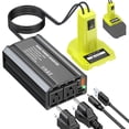 thumbnail image 1 of Inversor de Energía TANHEYIN 300W DC 18V a AC 110V con 2 Salidas de Corriente, 1 of 7