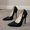 Black, variant on Women Shiny Pointed Toe Pumps Closed Toe Stiletto Heel Wide Fit Slip on Heels, Multi Bright Colors for Daily Club Wedding Party Occasions Red 5(36)