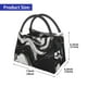 thumbnail image 2 of Fotbe Fluid Black White Paint Swirls Bolsa Térmica Portátil con Estampado, Bolsa de Entrega de Alimentos Aislada, Bolsa Reutilizable de Gran Capacidad para Comidas y Supermercado, 2 of 6