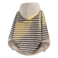 thumbnail image 4 of Mens Hoodies Pullover Sevevn Men's Long Sleeved Hoodie Striped Hooded Sweatshirt Pullover Top, 4 of 4