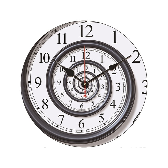 maskred Horloge Murale Moderne avec Touches de Piano Élégantes Chronométrage Précis Construction Durable ABS Clavier Musical Rond Horloge Murale Rotation Numéro 1 1ensemble