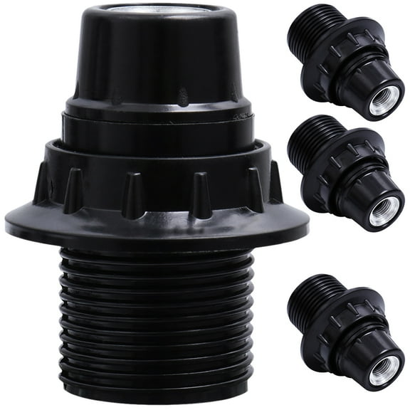UPOUART 4-Pack Hanging Lamp Socket E14 Base Black Plastic, and Practical Lighting Fixture for Home Use