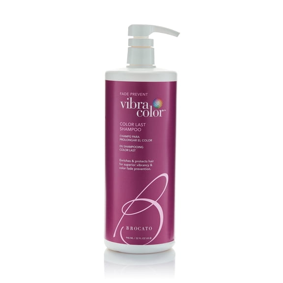 Brocato Vibracolor Color Last Shampoo, 32 Oz. | Fade Preventing, Enriches & Protects Hair For Superior Vibrancy, Health, & Color Fade Prevention | Protects Hair Color, Adds Moisture & Hydration
