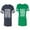 Men Navy / Women Green, variant on Nothing Sense Makes When Apart Matching Couple Cotton Jerseys (Men Navy / Women Black) (Men S / Women S)