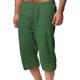 thumbnail image 5 of Pantalones de Lino Casual Suelto Cortado, Color Sólido Cordón Mezcla de Algodón para el Uso Diario, 5 of 7