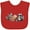 Red, variant on Inktastic Raccoon Tea Party Boys or Girls Baby Bib