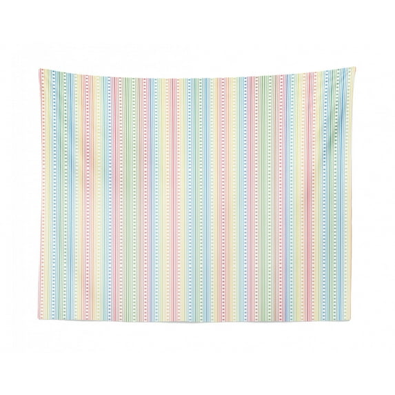 Music Tapestry, Abstract Theme Wavy Stripes Musical Notes Composition Treble Clef Illustration, Fabric Wall Hanging Decor for Bedroom Living Room Dorm, 2 Sizes, Dimgray and White, by Ambesonne