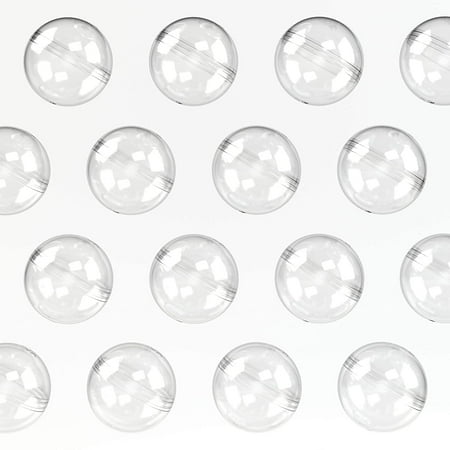500pcs Vending Machine Empty Round Clear Capsules 2” 50mm - Bulk Capsule for Toy Gumball Machines Small Containers Surprise for Kids Party Favor Prize