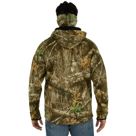 hoodie with built in neck gaiter
