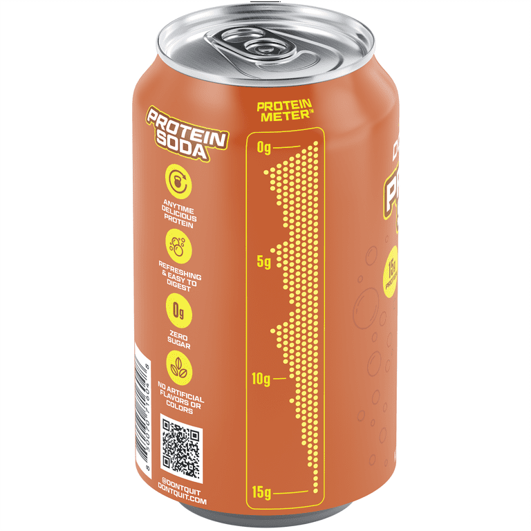 DON'T QUIT Protein Soda Root Beer, 15g Protein 12oz