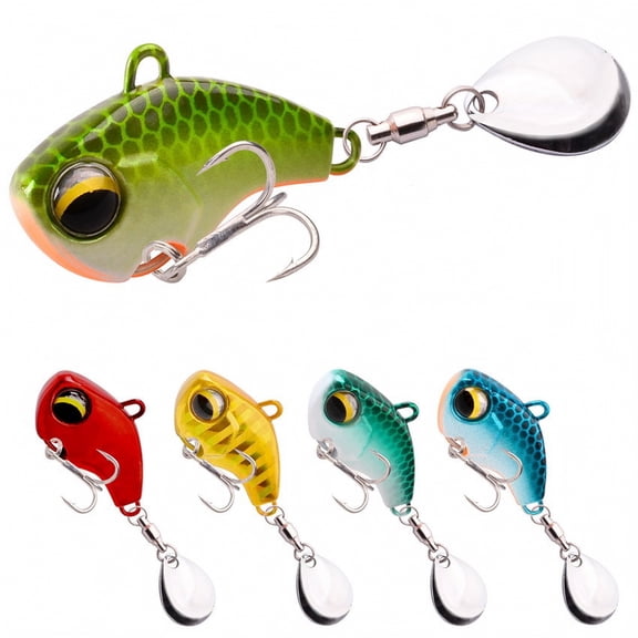 Bass Fishing Lure Spinner Baits for Bass Fishing Bionic Freshwater Fishing Lure Mini Fishing Bait for Anglers