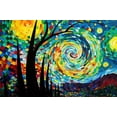 thumbnail image 2 of Vibrant Kaleidoscope Starry Night, 2 of 10