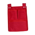 thumbnail image 3 of Bolsera para bebés Bolsa colgante Organizador de pañales colgantes lienzo Bab Bag Back Bunk Bed Bold de almacenamiento Bolsa de pañales para juguetes rojo, 3 of 8