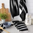 thumbnail image 2 of Cloth Cleaning Towel Wiping Microfiber Accessories Tools Kitchen Household Towels Kitchen Closeup Stripes White And Black Zebra, 2 of 7