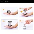 thumbnail image 3 of Tasse de Camping en Acier Inoxydable Tasse Pliante Réutilisable Tasse Portable de Voyage Extérieure Démontable avec Porte-Clés pour Camping Randonnée Voyage, 3 of 7