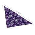 thumbnail image 3 of Daiia Christmas Purple Snowflakes Pattern Pet Scarf for Dogs and Cats – Soft & Breathable Bandana, Comfortable Pet Accessory for Everyday Wear, 3 of 6