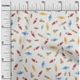 thumbnail image 1 of oneOone Silk Tabby White Fabric Candy Stick Kids Craft Projects Decor Fabric Printed By The Yard 42 Inch Wide, 1 of 4