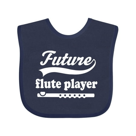 

Inktastic Future Flute Player Music Gift Gift Baby Boy or Baby Girl Bib